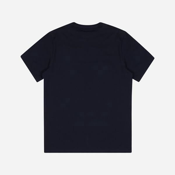 Fila Cursive Logo S/S Men's T-Shirts - Navy,NZ 803-18254